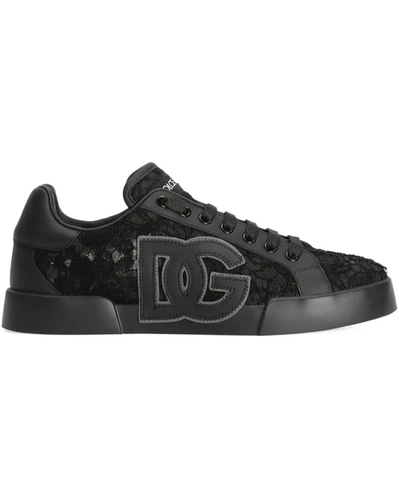 Dolce & Gabbana Portofino Sneakers - Schwarz Schwarz