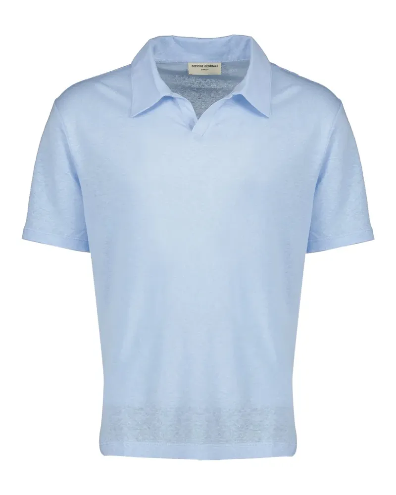 Officine Generale Johnny short-sleeve polo shirt - Blau Blau