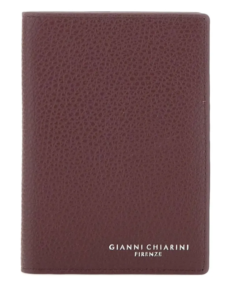 Gianni Chiarini Pass-Etui aus strukturiertem Leder - Rot Rot