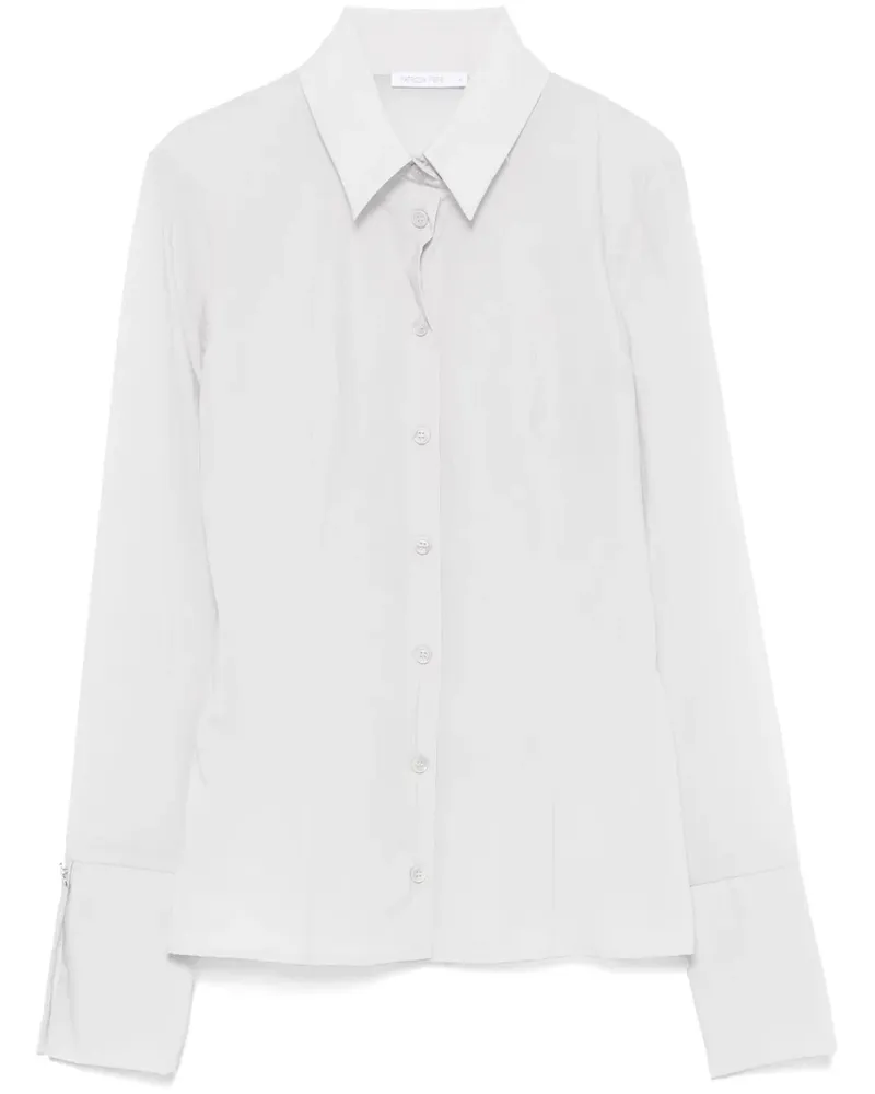 Patrizia Pepe Hemd aus Organza - Grau Grau