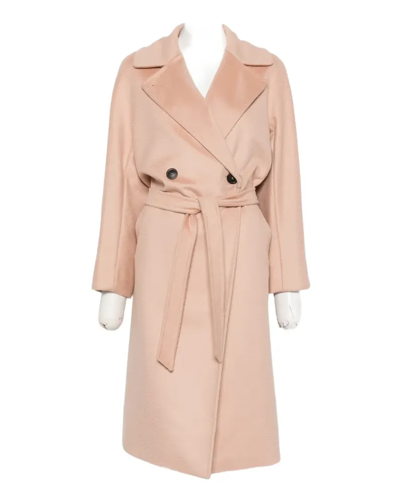 Max Mara belted double-breasted coat - Rosa Rosa
