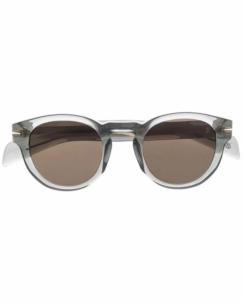 EYEWEAR by DAVID BECKHAM Sonnenbrille mit rundem Gestell - Grau Grau