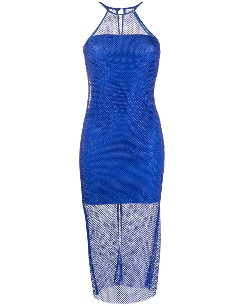 Patrizia Pepe Midikleid mit Strass - Blau Blau