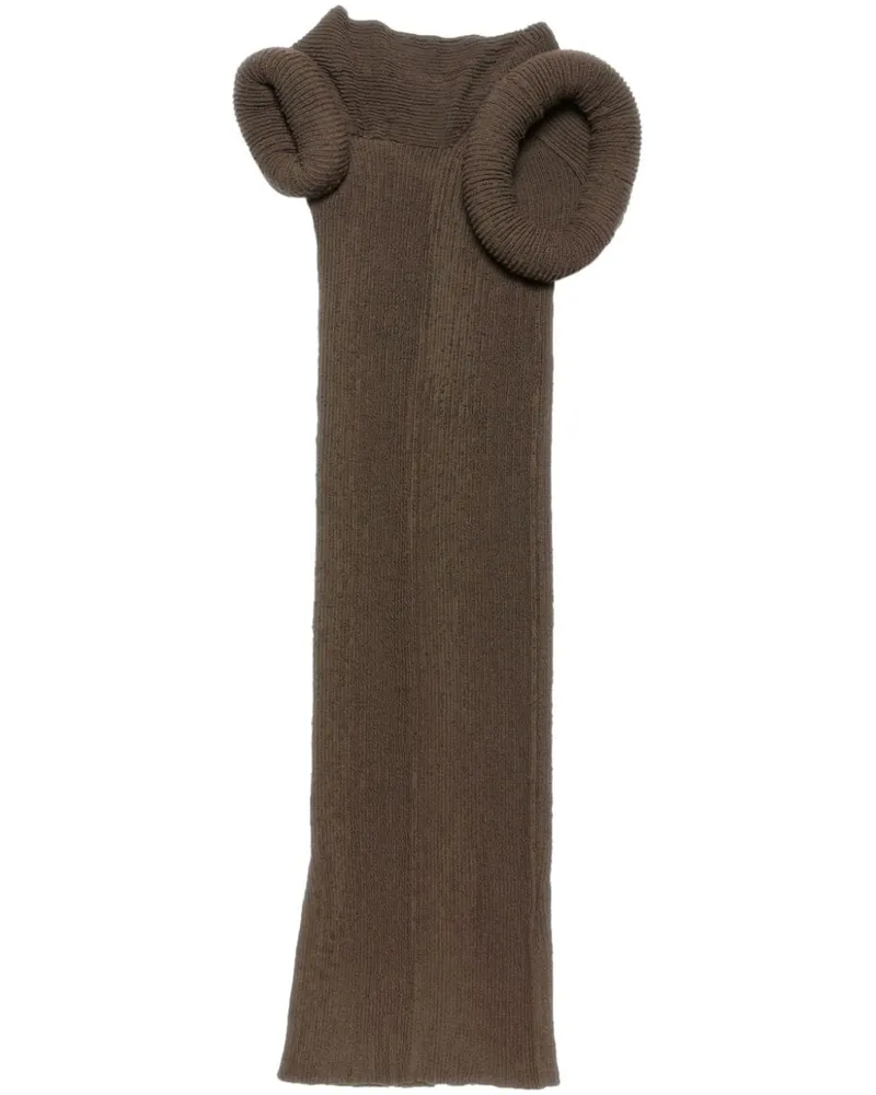 Acne Studios Asymmetrisches Kleid - Braun Braun