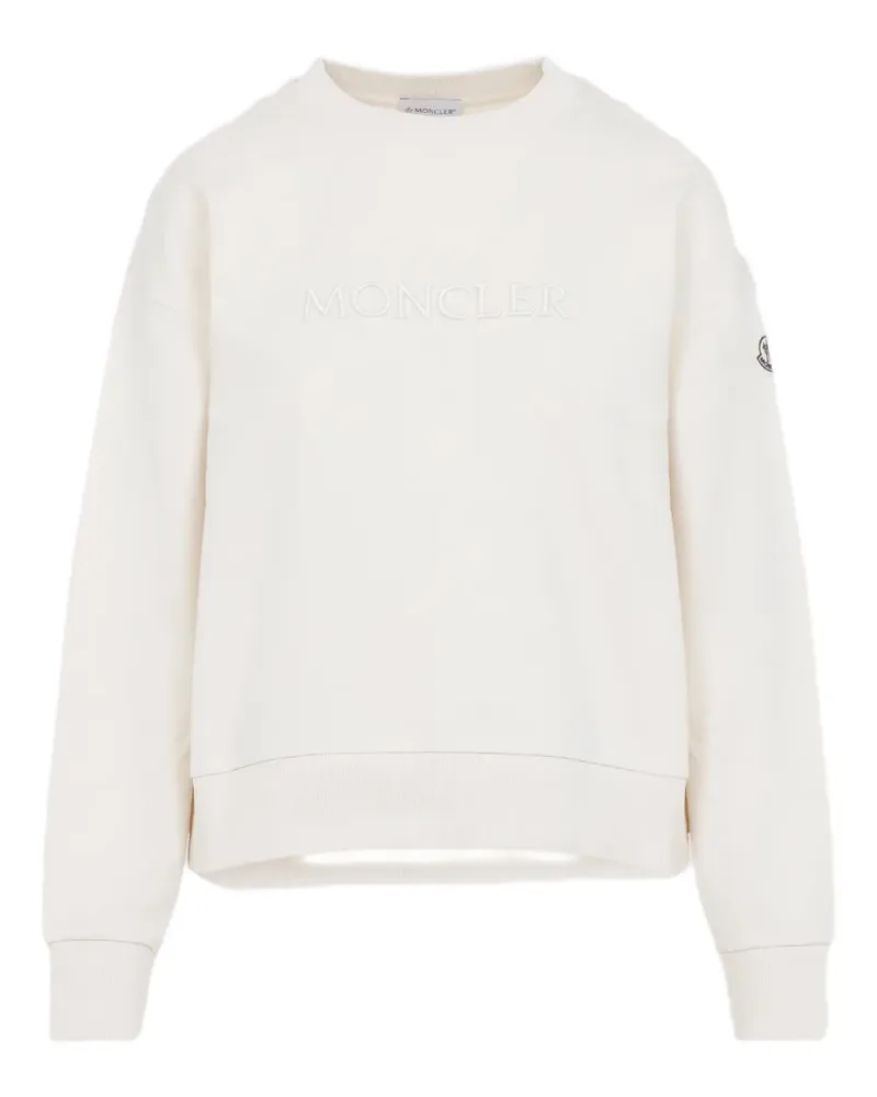 Moncler Sweatshirt mit Logo-Stickerei - Nude Nude