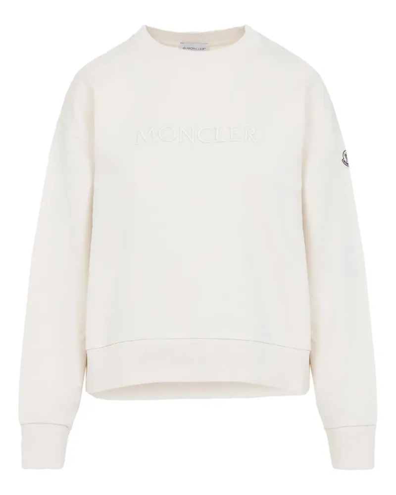 Moncler Sweatshirt mit Logo-Stickerei - Nude Nude