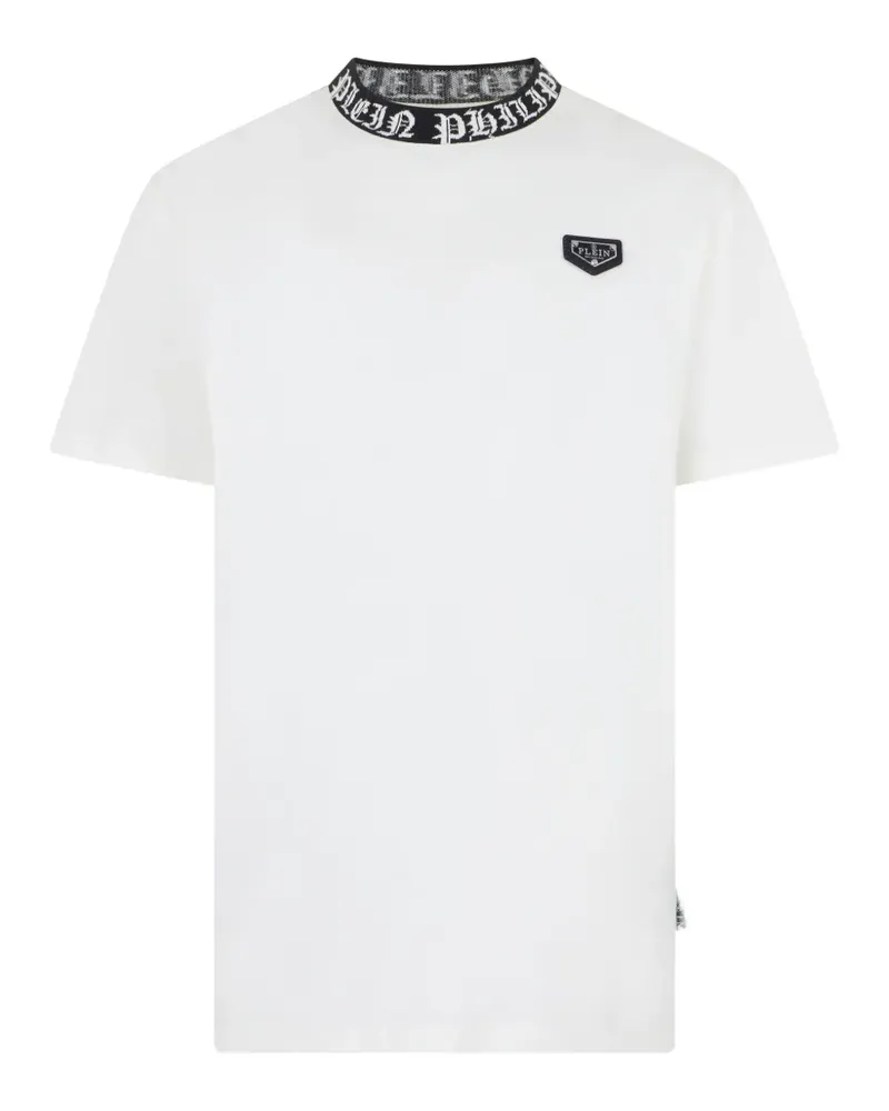 Philipp Plein Plein Gothic T-Shirt aus Jersey - Weiß Weiß