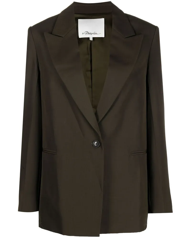 3.1 phillip lim Blazer mit steigendem Revers Grün