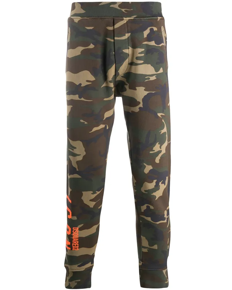 Dsquared2 Jogginghose mit Camouflage-Print - Grün Grün