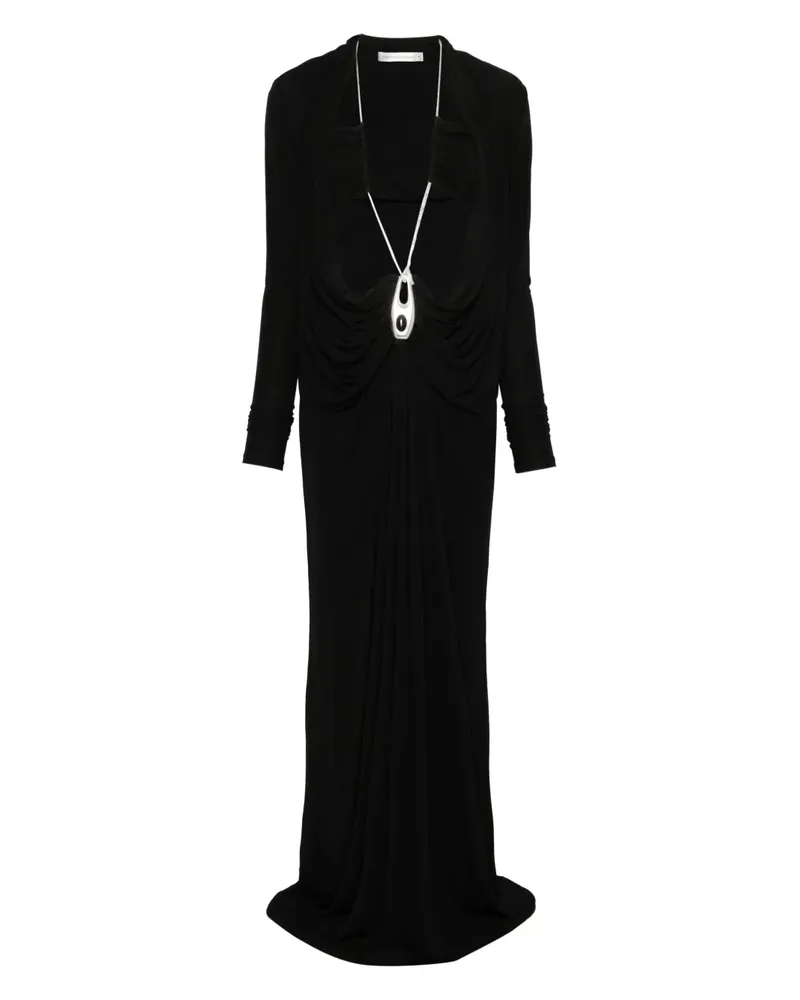 Christopher Esber Drapiertes Jersey-Kleid - Schwarz Schwarz