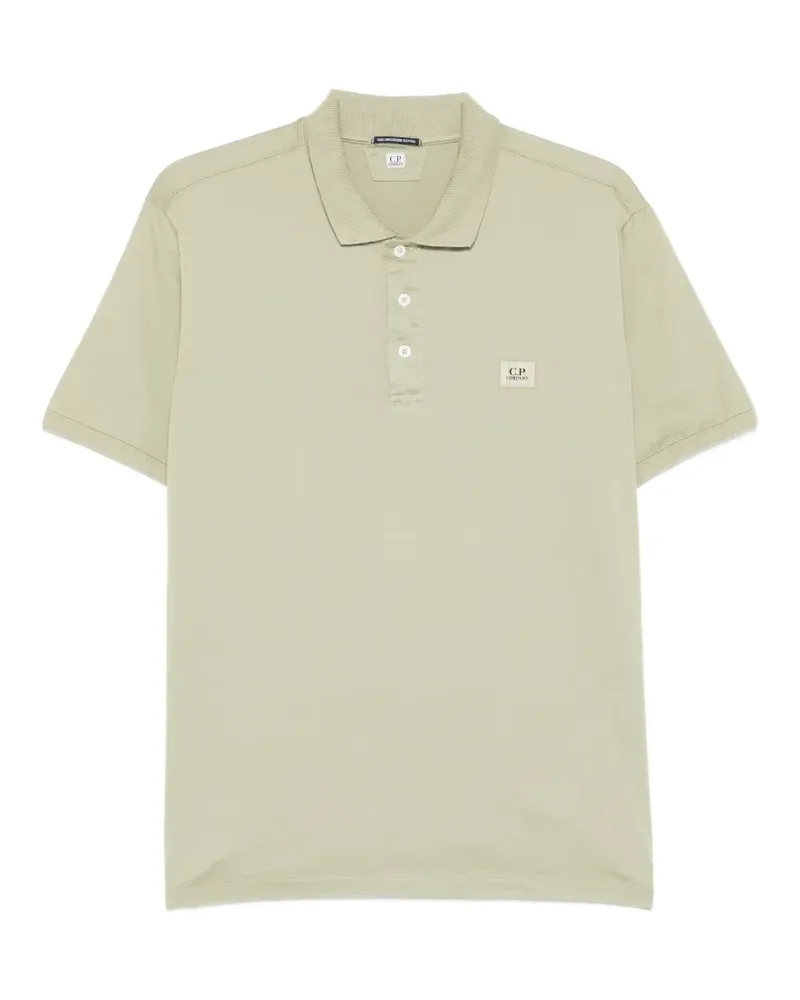 C.P. Company logo patch polo T-shirt - Grün Grün