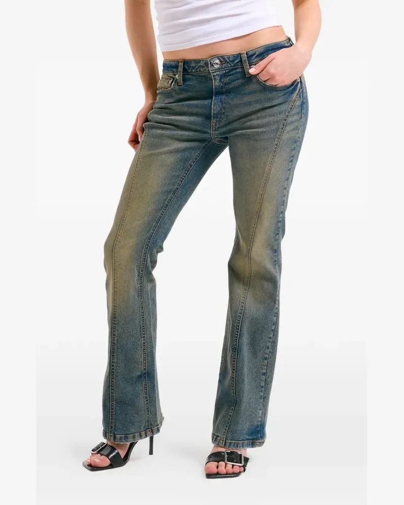 Juicy Couture Schlagjeans mit Diamanté-Verzierung - Blau Blau