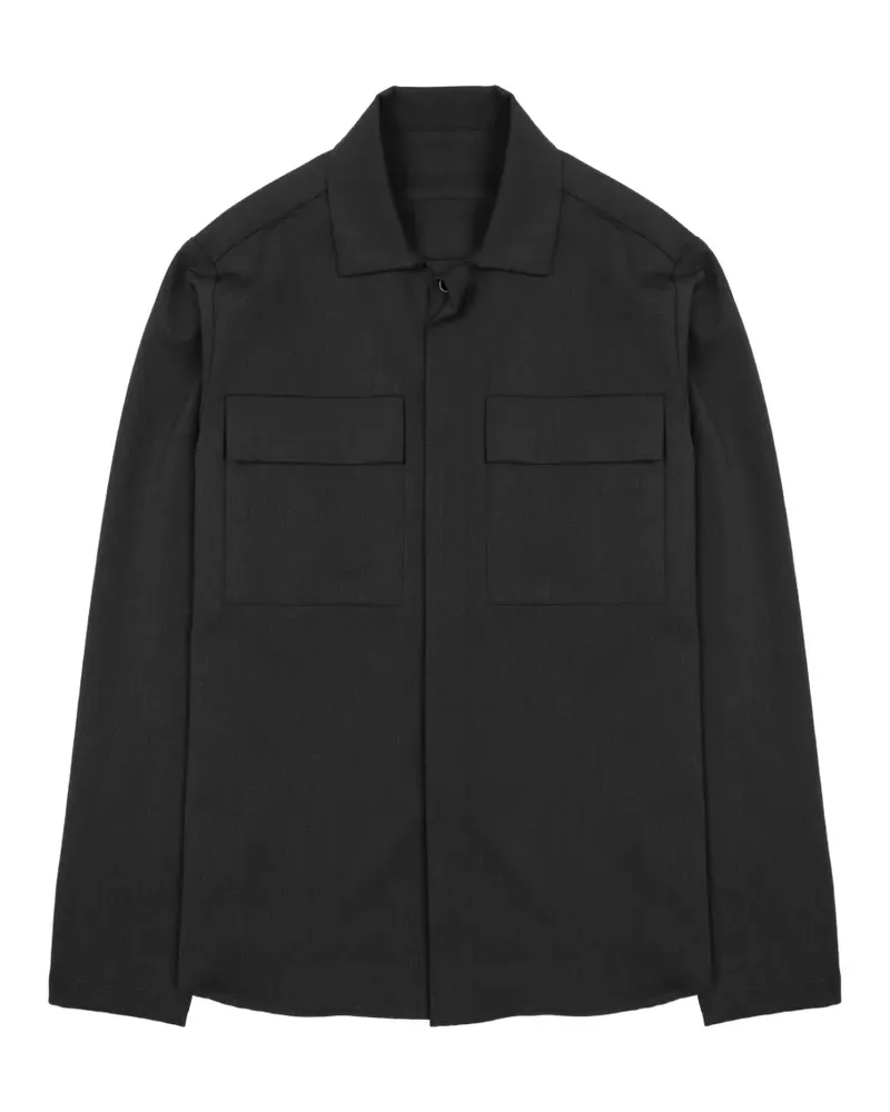 nine:inthe:morning flap-pocket shirt jacket - Schwarz Schwarz