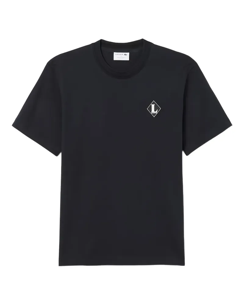 Lacoste T-Shirt mit Rundhalsausschnitt - Schwarz Schwarz