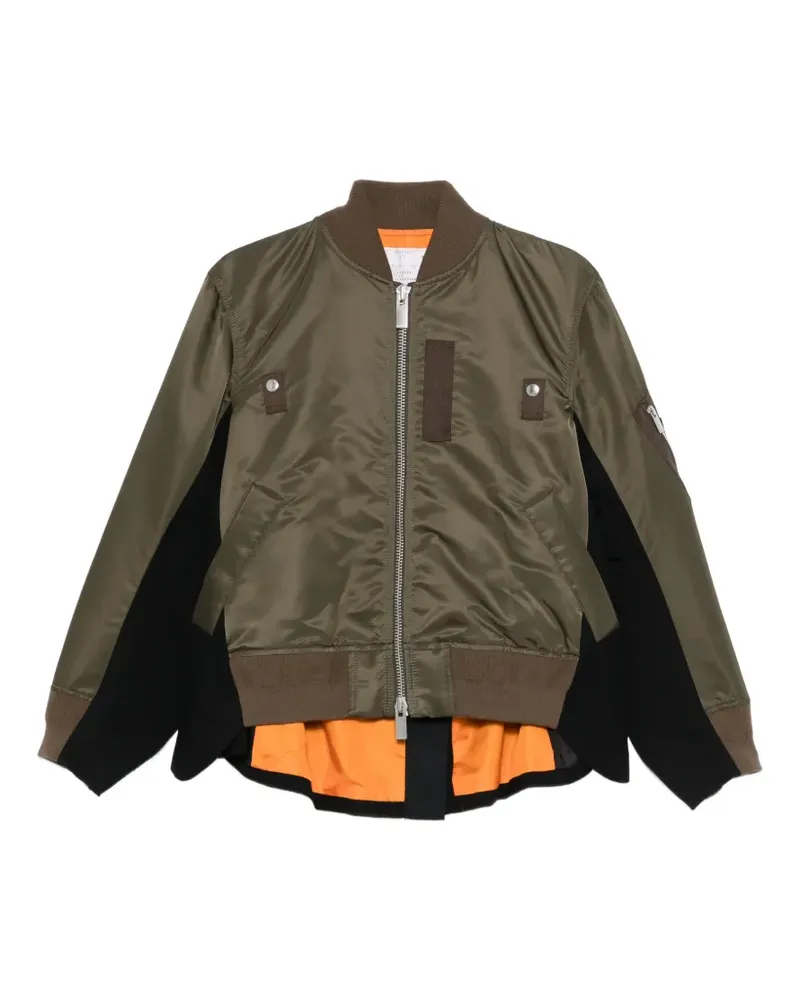 Sacai Jacke mit Reißverschluss - Grün Grün