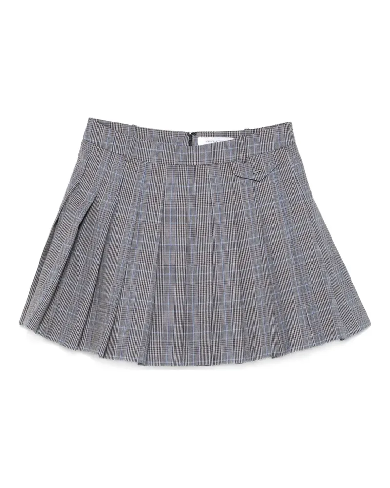 Kitsuné Minirock mit Falten - Blau Blau