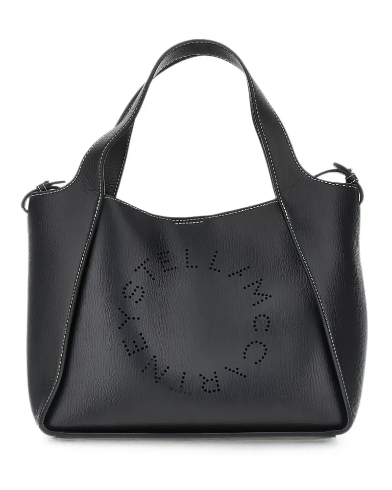 Stella McCartney logo grainy Alter Mat crossbody bag - Schwarz Schwarz