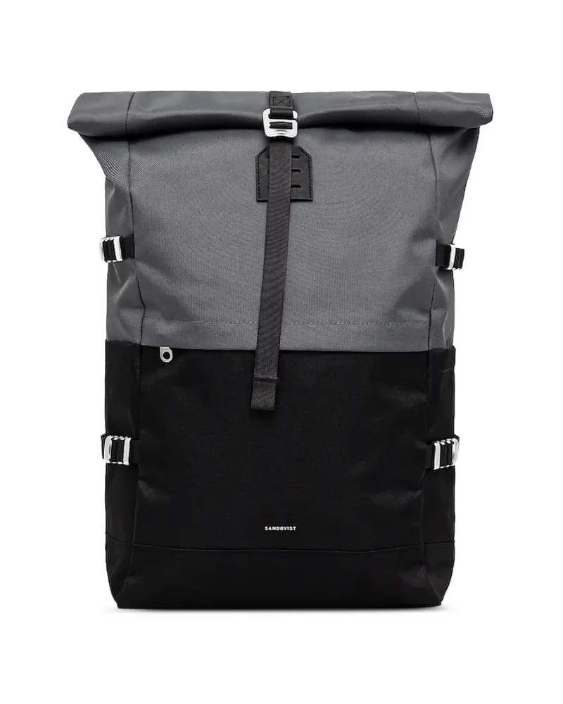 Sandqvist ICON Rolltop L Rucksack - Schwarz Schwarz