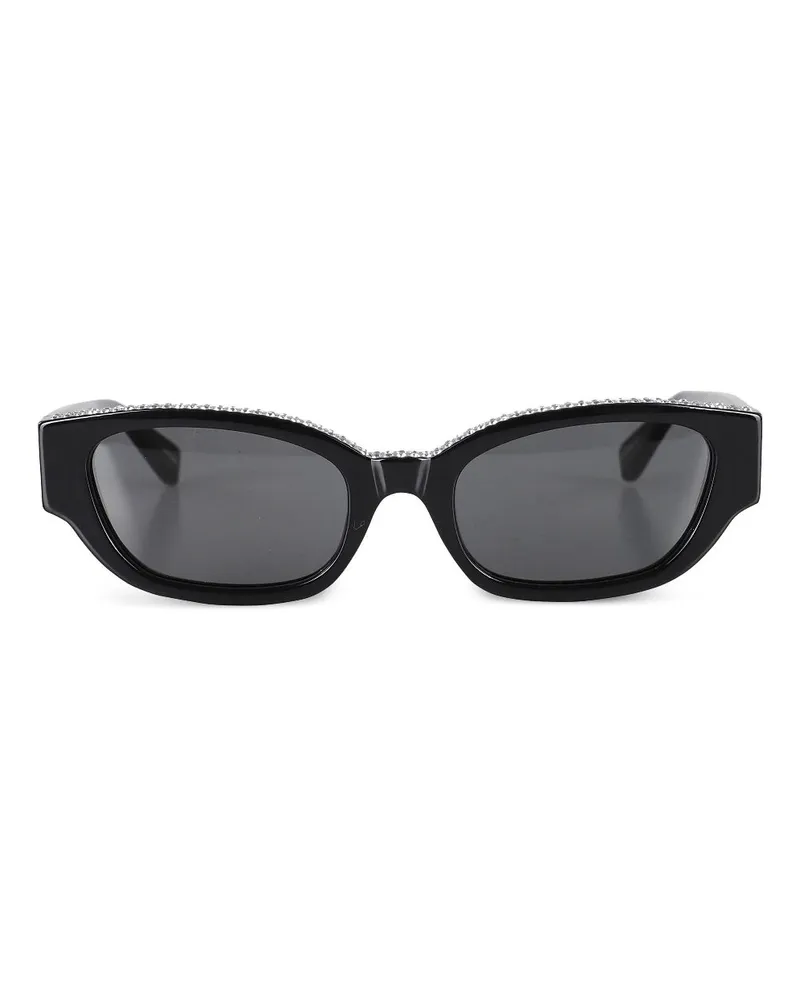 Magda Butrym Sonnenbrille mit Kristallen - Schwarz Schwarz