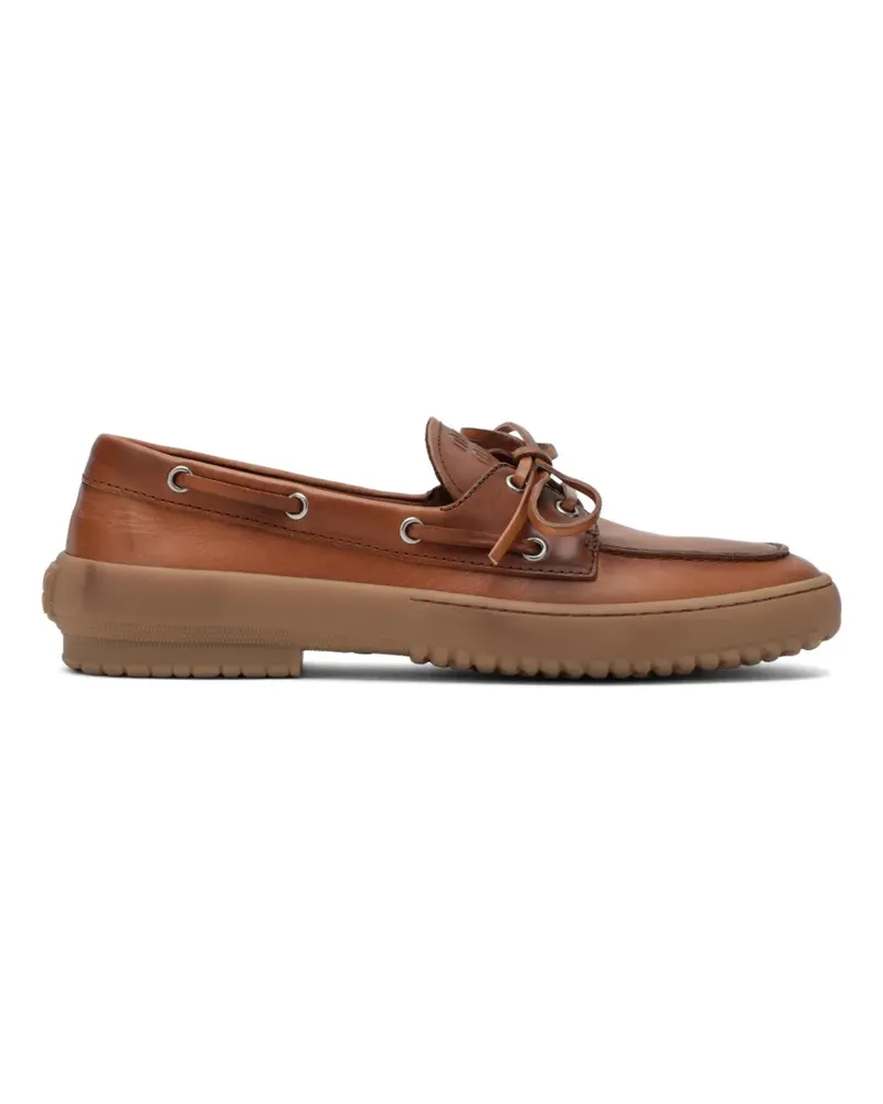 Miu Miu Segelschuhe aus Leder - Braun Braun