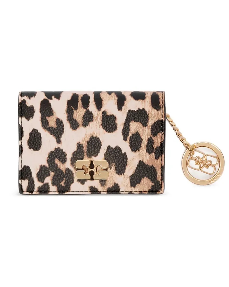 Ganni Portemonnaie mit Leoparden-Print - Nude Nude