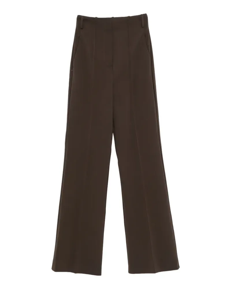 SPORTMAX Volonta high-waisted wide-leg trousers - Braun Braun