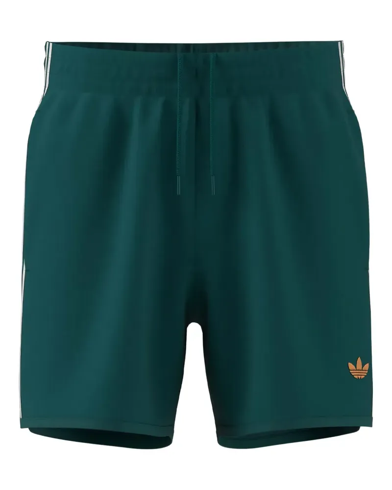 adidas Gestreifte Shorts - Grün Grün
