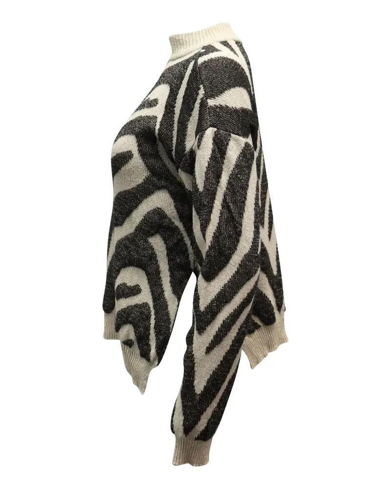 Nanushka Sosa Pullover mit Zebramuster - Nude Nude