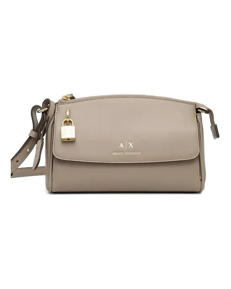 Armani Exchange logo-detail cross body bag - Grau Grau
