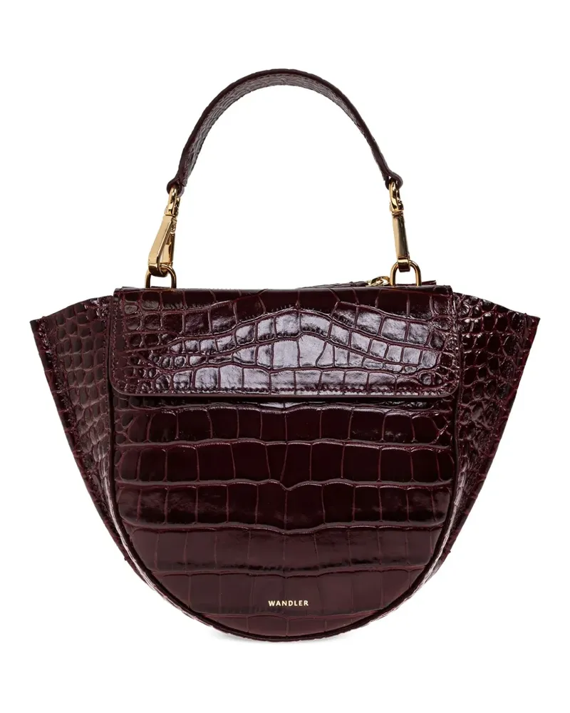 WANDLER Tote Bag mit Kroko-Prägung - Rot Rot