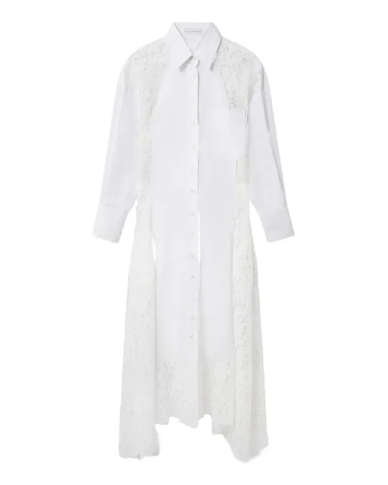 Stella McCartney Asymmetrisches Midikleid - Weiß Weiß