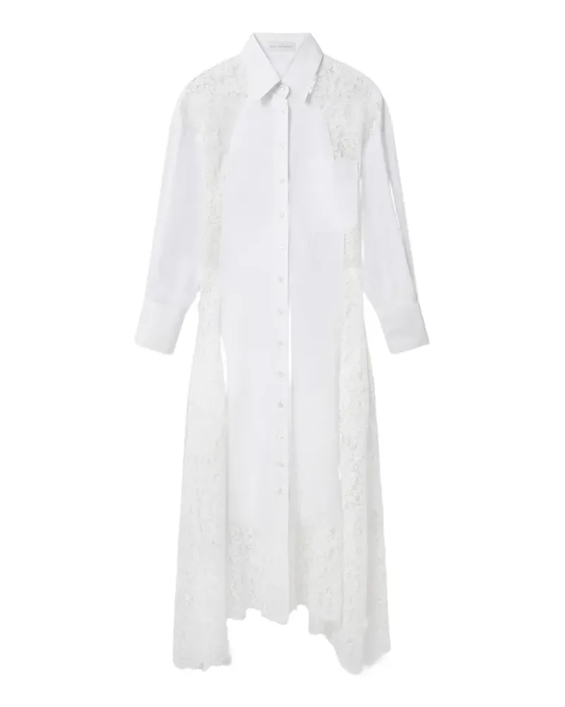Stella McCartney Asymmetrisches Midikleid - Weiß Weiß
