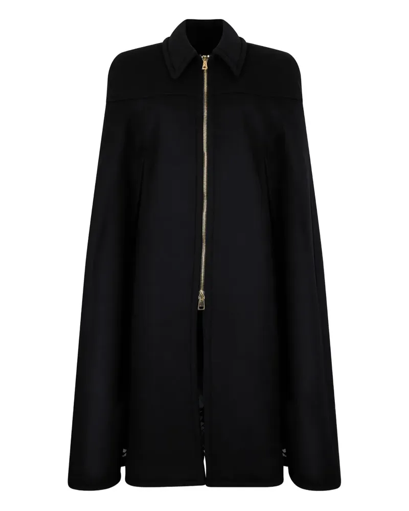Roberto Cavalli Schulterfreies Cape mit Reißverschluss - Schwarz Schwarz