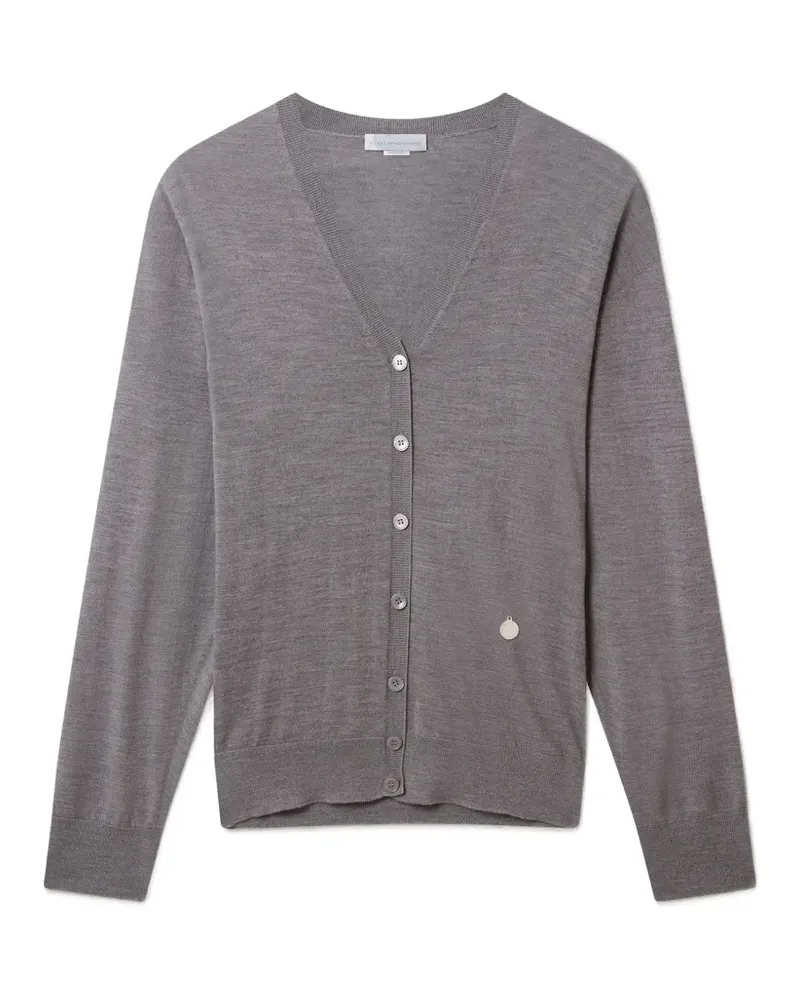 Stella McCartney Cardigan mit V-Ausschnitt - Grau Grau