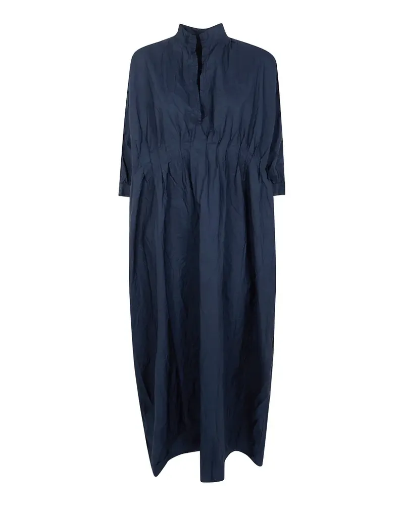 Daniela Gregis pleated long-sleeved dress - Blau Blau