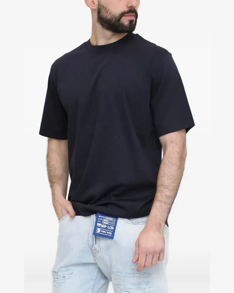 Yes London T-Shirt mit rundem Ausschnitt - Schwarz Schwarz