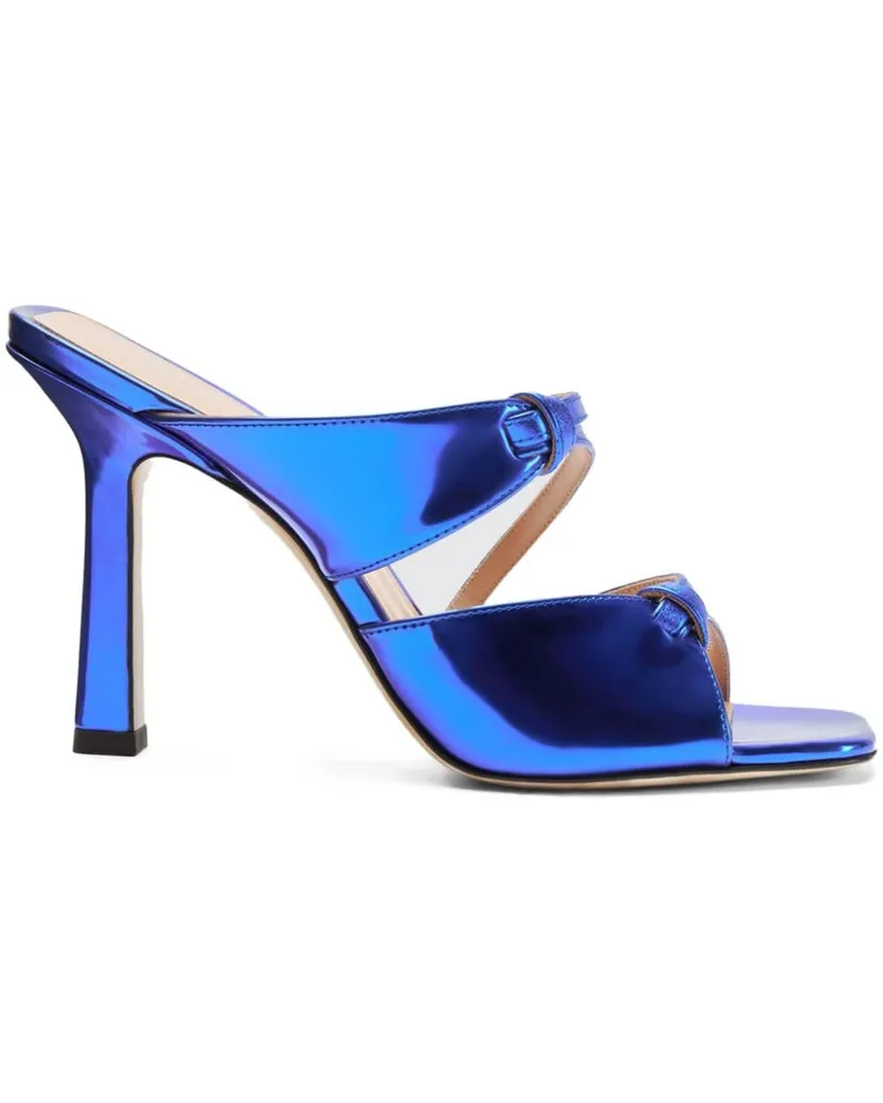 Scarosso Zoe Mules 100mm - Blau Blau