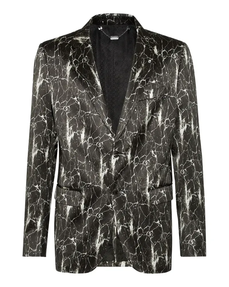 Billionaire Meliertes Sakko - Schwarz Schwarz