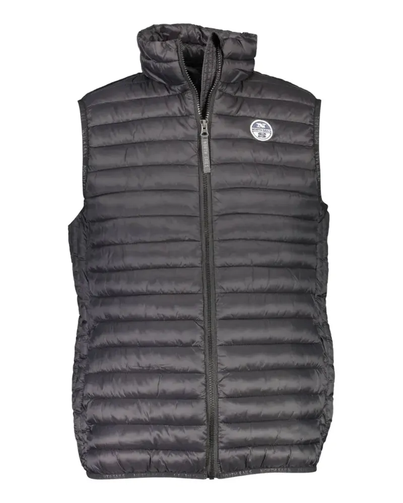 North Sails quilted high-neck gilet - Schwarz Schwarz