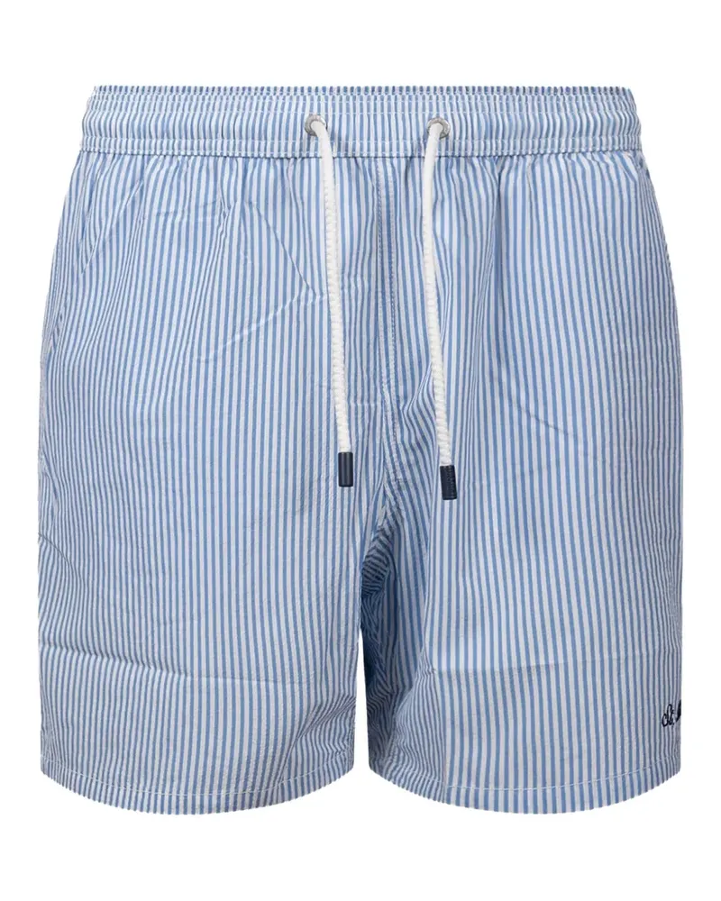 MC2 Saint Barth striped seersucker swim shorts - Blau Blau