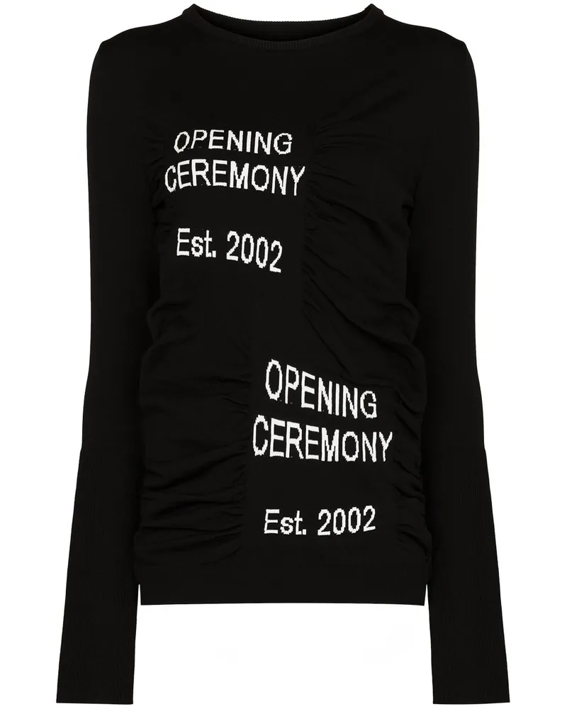 Opening Ceremony Pullover mit Logo Schwarz