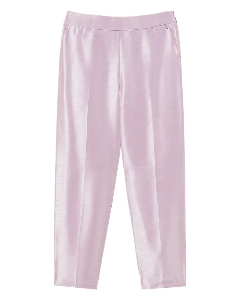 Twin-Set Reißverschluss-Hose mit Bügelfalten - Rosa Rosa