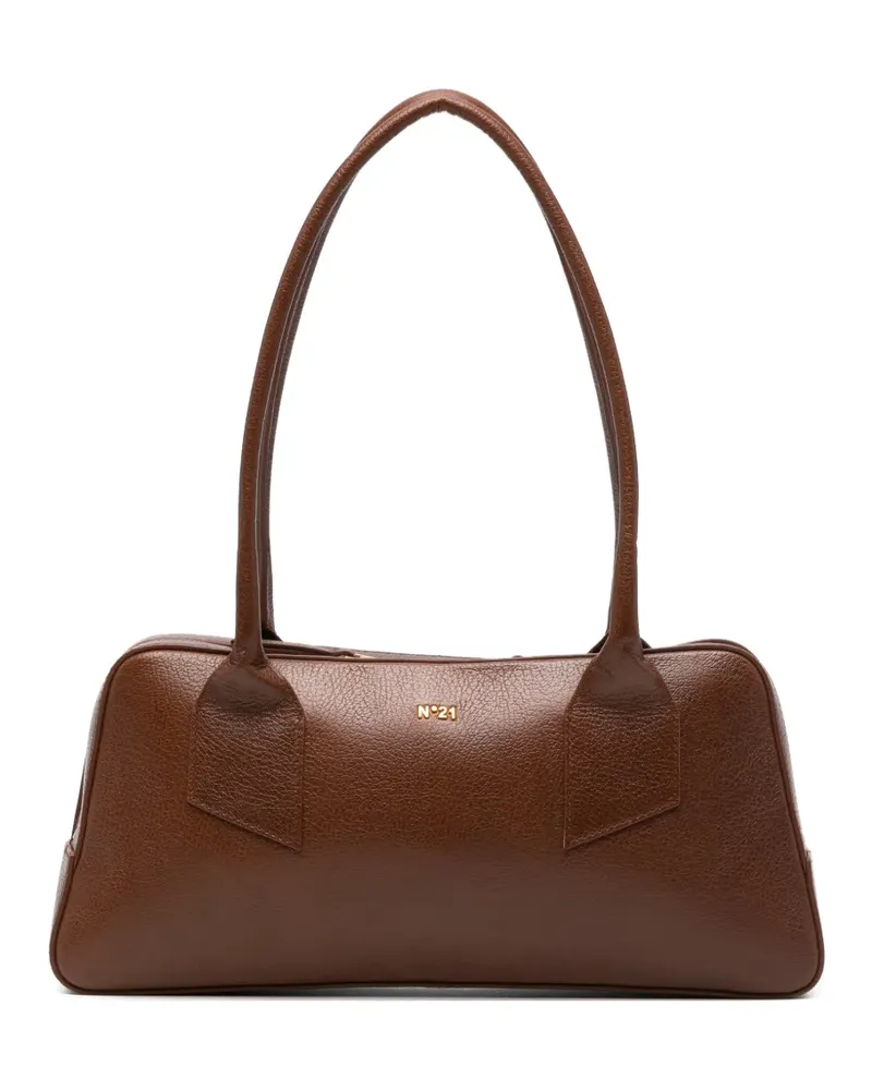 N° 21 Malibu grained shoulder bag - Braun Braun
