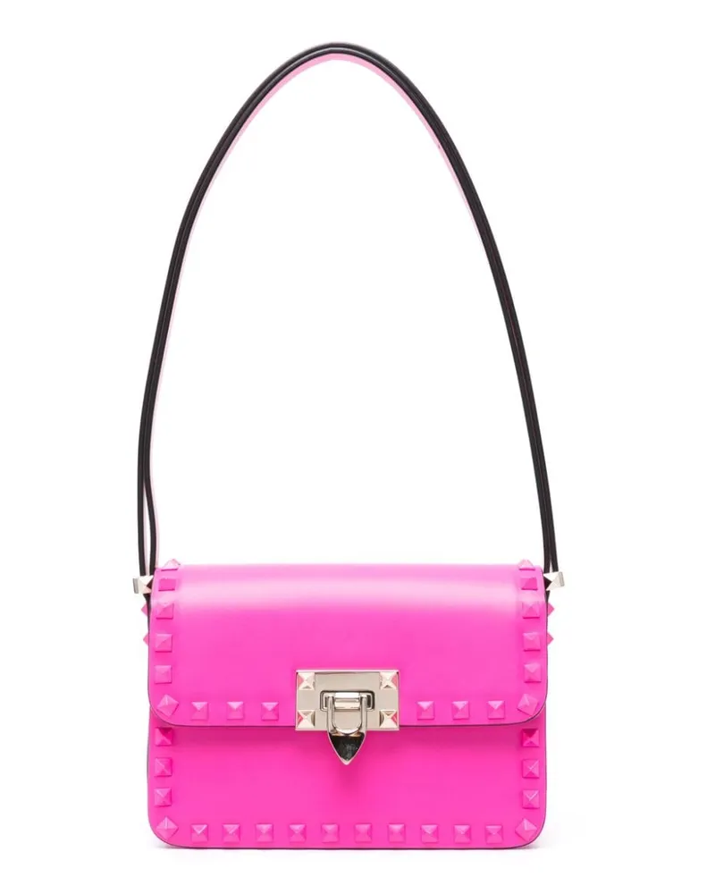 Valentino Garavani Kleine  Rockstud Schultertasche - Rosa Rosa
