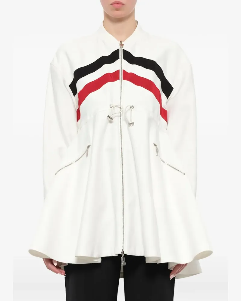 Moncler Colorado Jacke mit Zickzackstreifen - Weiß Weiß