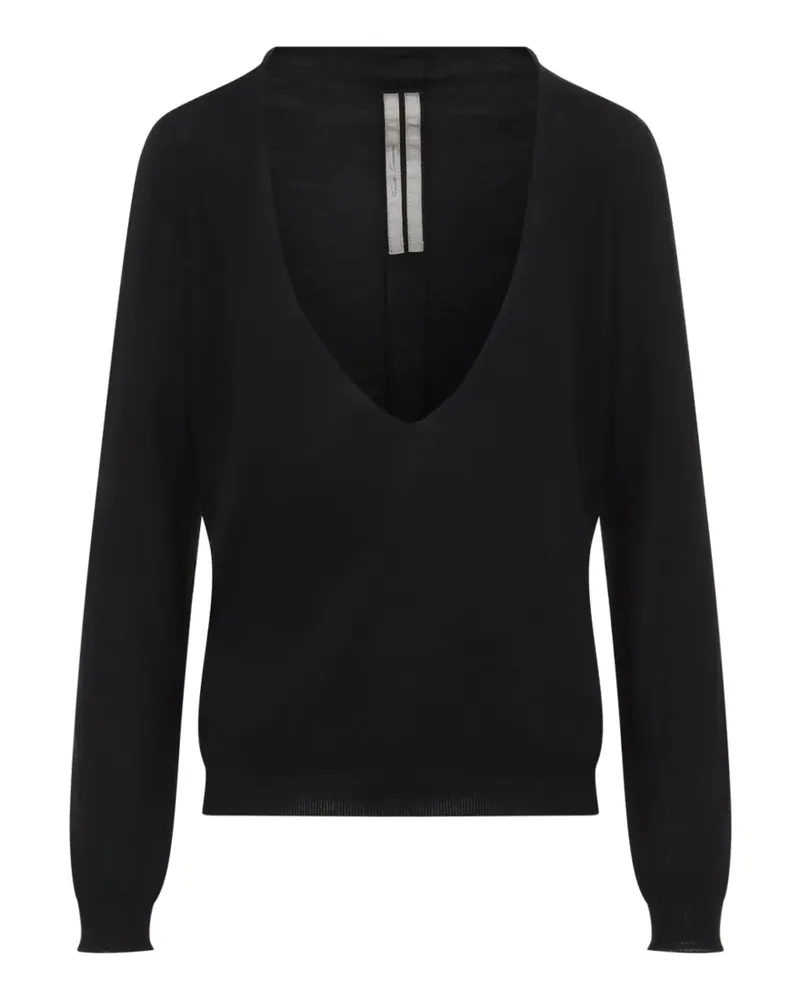 Rick Owens Extreme V-neck pull - Schwarz Schwarz