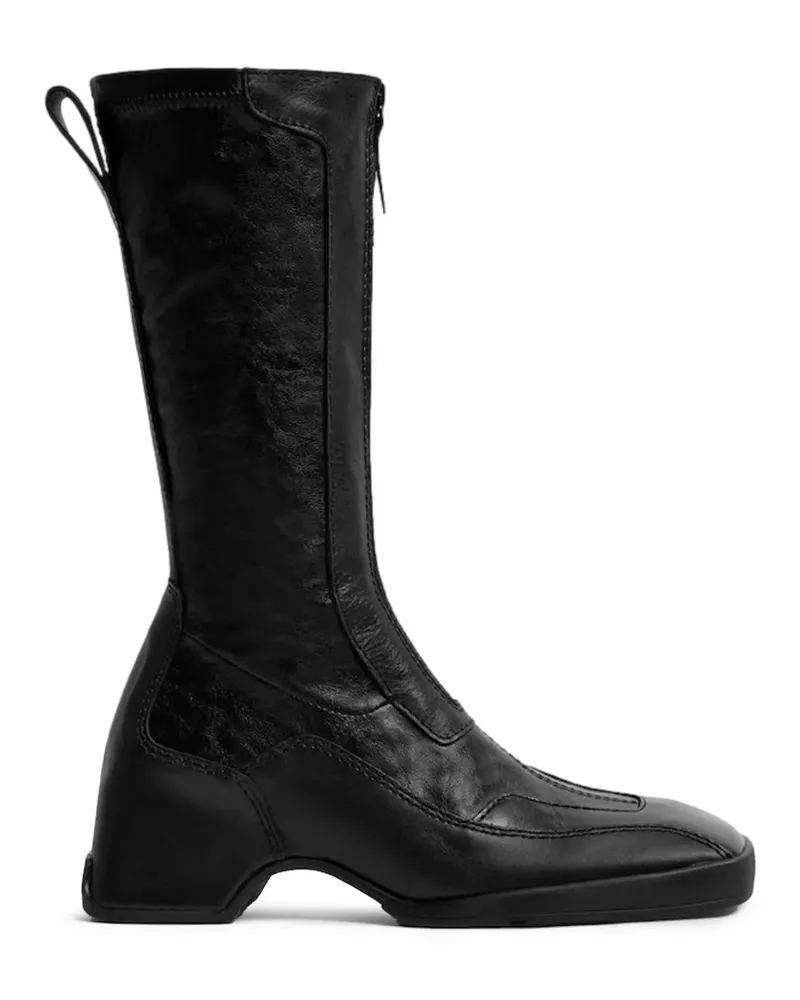 Miista Kniehohe Vito Stiefel - Schwarz Schwarz