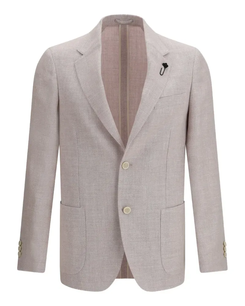 LARDINI roma button jacket - Nude Nude