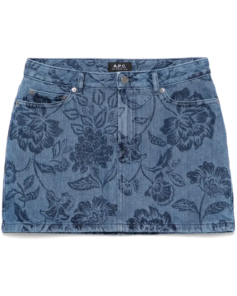 A.P.C. Jupe Minirock - Blau Blau