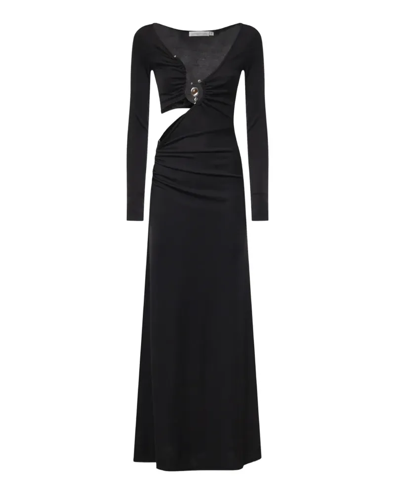Christopher Esber Gerafftes Kleid mit Cut-Out - Schwarz Schwarz